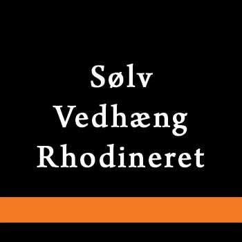 Sølv Vedhæng Rhodineret