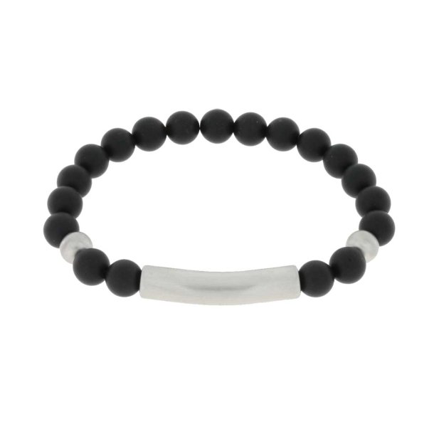 Sten Armbnd med Sort Onyx