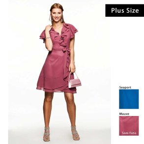 Kort Gammelrosa Kjole