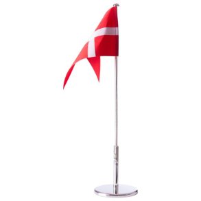 Forkromet flagstang uden motiver, 40 cm