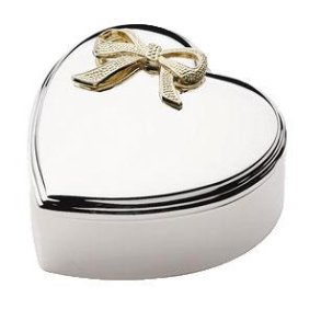 Forkromet smykkeskrin m. forg sljfe 8x8cm