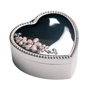 Forkromet smykkeskrin m. musik