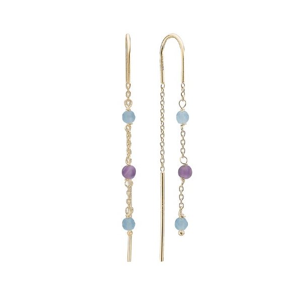rehnger, Amethyst/Bl Quartz, slv