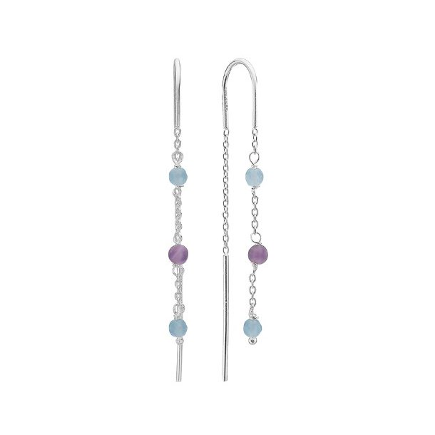 rehnger, Amethyst/Bl Quartz, slv