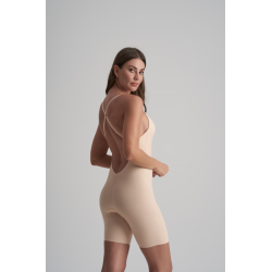 Low Back Bodysuit short i Beige