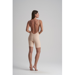 Low Back Bodysuit short i Beige