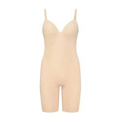 Low Back Bodysuit short i Beige