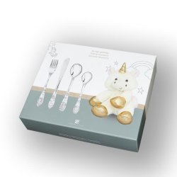 Bestik st m. enhjrning inkl. bamse