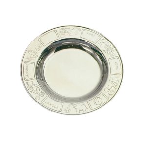 Rustfri stl tallerken m. dbsmotiver