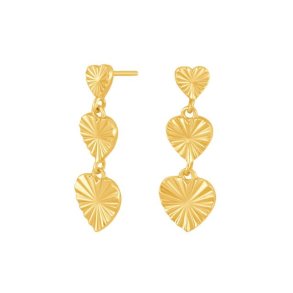 Forgyldt slv rehngere hjerte ACTOR52