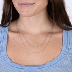 Dobbelt Halskde i Slv