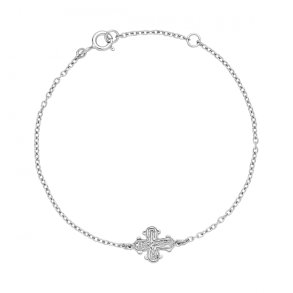 Slv Armbnd m. Dagmar kors