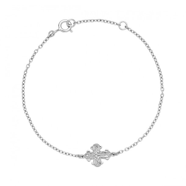 Slv Armbnd m. Dagmar kors