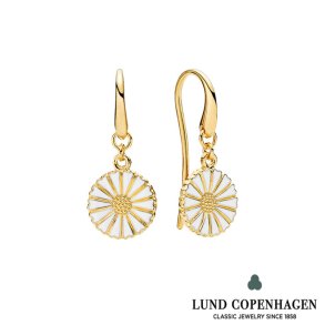 Marguerit reh Forg m hvid emalje