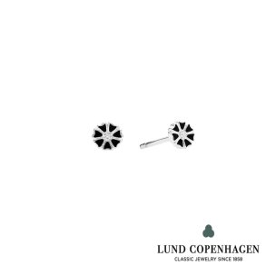 Marguerit Slv/Sort restik 5mm