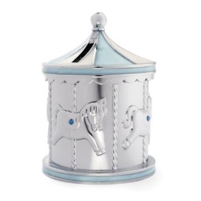 Forkromet sparebsse lysebl karusel