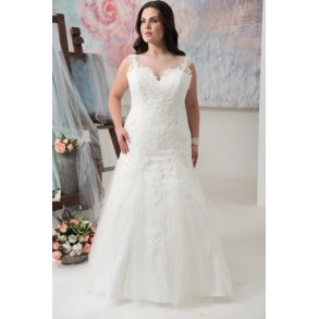 Brudekjole Bristol i Havfrue fra Callista