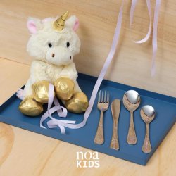 Bestik st m. enhjrning inkl. bamse