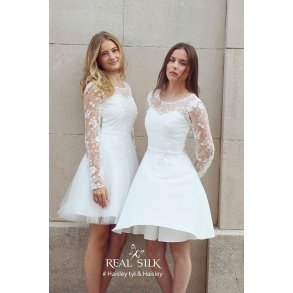Konfirmations Kjole Real Silk Haisley tyl